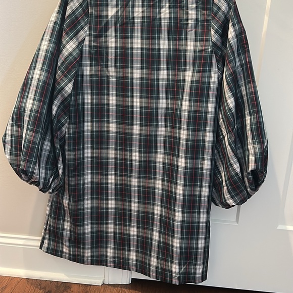 Women\'s Plaid Dress - Green, Red, and White